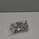 Piutouyar 50 Pack 12MM Two Hole Strap U Bracket 304 Stainless Steel Rigid Pipe Strap Clamp Heavy Duty Tube Strap Tension Clip (1/2 Inch)