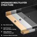 Utheer 25" x 16" Nano-Ceramic Nonstick Griddle for Gas & Charcoal Grills Universal Flat Top with Grease Groove, Reinforced Ridges & High Sidewalls, Perfect for Healthy Cooking, Parties & Camping