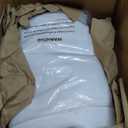 Surmente 2 Pack White Table Skirt, 14ft Polyester Tablecloth for Weddings, Banquets, or Restaurants