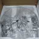 WUZUPS 6-Light Crystal Chandelier Ceiling Light Modern Lighting Fixture for Bedroom Hallway Bar Kitchen Bathroom, H 15.6" W 20.1", E12 Base, Silver, Ceiling Light, 15.6" High 20.1" Wide