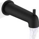 7 Inch Slip on Bathtub Spout with Diverter, Compatible with Moen 3839/3853,Extra Long Diverter Tub Spout Fits 1/2" Copper Tube(5/8" Diameter),Matte Black