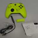 W&O Wireless Controller for With Xbox One, Xbox Series X/S, Xbox One X/S, PC, With RGB LED Light, Mappable Buttons, With 2.4GHZ Wireless Adapter Gamepad (Electric Volt)