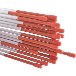 72" Driveway Markers, Snow Stakes, Plow Stakes, Orange Reflective Fiberglass 6FT 5/16-Inch Dia Pack of 25