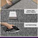 DEXI Dirt Trapper Door Mat, 31x48 Washable Doormat, Dirt Resistant and Absorbent, Easy Clean Low-Profile Floor Rugs for Entryway, Front Door, and Inside Entrance, Dark Grey