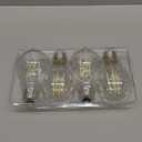 MAXvolador 60W Equivalent E26 LED Filament Light Bulbs, 850LM Daylight White 5000K LED Edison Bulb, Non-Dimmable 6W A19 LED Bulb Medium Base, 4-Pack