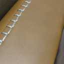 VASAGLE EKHO Collection - Bar Stools Set of 2, Counter Height Bar Stools, Synthetic Leather with Stitching, Mid-Century Modern Counter Stools, 26-Inch Tall, Kichen Home Bar Dining Room, Caramel Brown