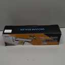 Vacuum Sealer Machine 75KPa Food with 6-in-1 Dry/Moist Modes & Digital Timer, Compact Lightweight Design, Built-in Cutter + 10 Bags (white)