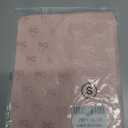 Women's Mesh Lace Top Sheer Short Sleeve T Shirt Mock Neck Summer Blouses (Pink, S)