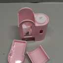 2 in 1 Rabbit Food Water Dispenser, Guinea Pig Water Bottle, Large Capacity Bunny Feeder for Cages, Automatic Bunny Feeder, for Rabbit Ferrets Guinea Pigs Small Animals (Pink, 2 in 1)