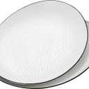 Roeveca 15" Large Serving Platter - Oval Large Serving Tray, Ceramic Serving Dish, White Platters for Serving Food, Appetizers, Entertaining, Party, Set of 2