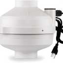 PF-100 | Radon Mitigation Fan 4" 190CFM | Waterproof Duct Fan (Indoor/Outdoor)