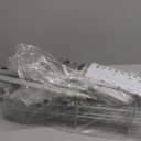 SWTYMIKI Over The Door Shower Caddy - 4 Tier Rustproof Hanging Shower Organizer with Adjustable Shelves, 40 Hooks & Soap Holder, Hanging Shower Rack Storage for Bathroom Accessories, Silver