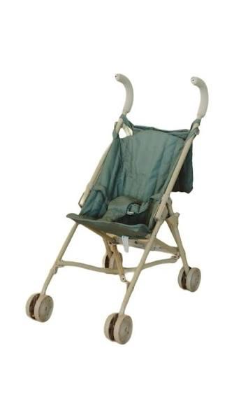 Doll Stroller – Neutral Color Lightweight & Flexible Stroller - Baby Doll Stroller for Kids 3+ - Chic Floral Print - 22" (Olive Green)
