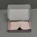 USlixury Silk Sleep Mask, 3D Contoured Eye Mask for Lash Extensions, Blackout Sleep Masks for Women with Nose Wing, 100% Mulberry Silk Eye Mask for Sleeping, Face-Hugging Non-Slip, 27.5x4.5'', Pink