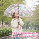 Kids Clear Bubble Umbrella Transparent Rain Umbrella for Child Rounded Bead
Rounded bead tips for child safety Clear PVC dome offers clear view Sturdy windproof frame Lightweight, ideal for ages 3-8