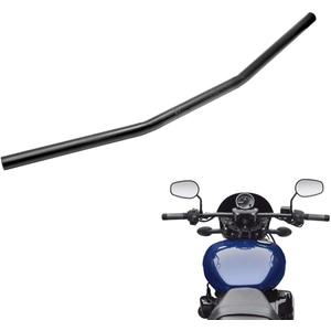 1" Motorcycle Handlebar 25mm Black Drag Straight Bar Cafe Racer for Honda Kawasaki Yamaha Suzuki Harley Chopper Bobber