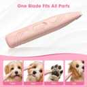 Dog Paw Trimmers, Cat Paw Clippers Low Noise Cordless Electric Mini Pet Clippers for Small & Medium Pets (Pink)