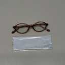 Oval Blue Light Blocking Glasses Vintage Y2K Anti Eyestrain Protection TV Computer Gaming for Women Reno (Amber Tortoise)