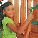 Dolibest Set of 8 Safety Playground Handles, Swing Set Kids Safety Hand Grips for Playset, Climbing Frame, Play House, Climbing Frame, Play House Handles (Green)