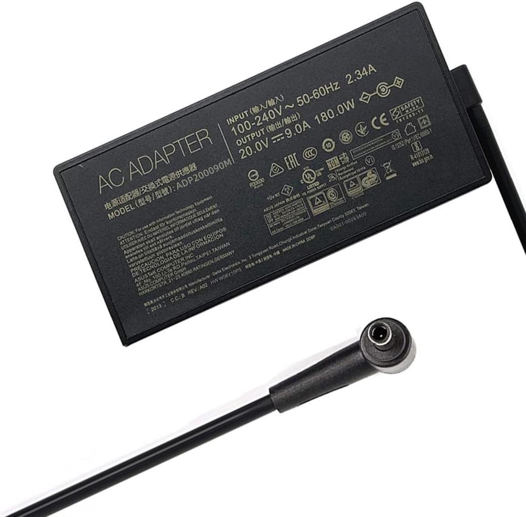 180W 6.0×3.7mm Charger Fit for ASUS ROG Zephyrus TUF Gaming ADP-180TB H | Compatible with ROG Zephyrus G14 GA401 G15 GA502, Strix G531 G731 G513IH, TUF FX505 FX705 FX506LH FX516PE