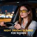 Night Driving Glasses for Men and Women Anti-Glare Night Vision Glasses for Safe Driving at Night
