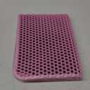 HCY&WLD Cat Litter Mat, Honeycomb Double Layer Cat Litter Trapping Mat, Waterproof Urine Proof Non-Slip, Scatter Control, Less Waste, Easier to Clean (Pink, 24" X 18")