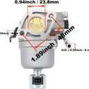 AM135089 Carburetor Compatible with John Deere 107H 125 L111 L118 L120 LA120 LA130 S2046 X140(for some models) S/N below 023204 699807 697722 406577 407577 Carb