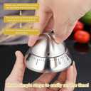 Mechanical Kitchen Timer, Wind Up 60 Minutes Manual Countdown for Classroom, Home, Study and Cooking