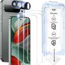 SMARTDEVIL [3+1 Pack] Tempered Glass for Google Pixel 9 Pro Screen Protector With Camera Lens Protector , FingerPrint Reader Compatible, Clear 9H Tempered Glass Film, Fast & Easy Installation, Bubble-Free