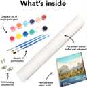 cupmod 6 Packs Paint by Number for Adults Beginners,National Park Painting by Number Kits on Canvas Without Frame,Lanscape Craft Arts for Home Wall Decor (MT11027-MT11032)