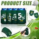Jingmore 12 Pack Funny Golf Themed Can Coolers Reusable Neoprene Beer Sleeve Bulk Thermal Insulation & Keep Cool Interesting Gift for Golfer Birthday Party Supplies (50th Themed)