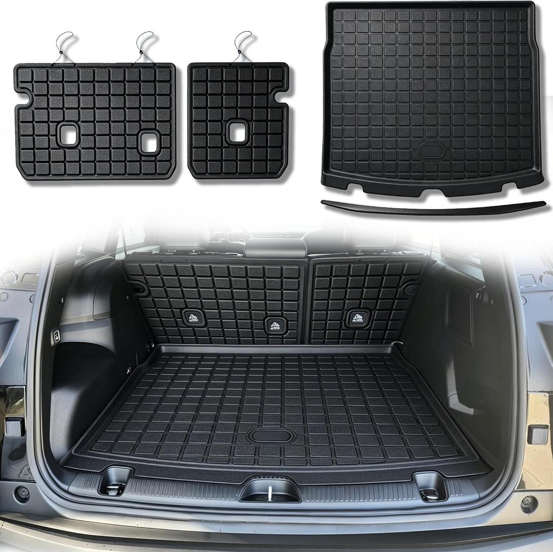 Trunk Mats Set for 2026 Jeep Cherokee Hybrid/Recon/2025-2027 Wagoneer S