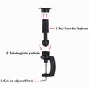 Hairginkgo 100% Human Hair Male Mannequin Head with Beard, cosmetology Mannequin Training Head (black)