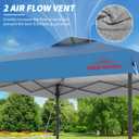 10x10 Pop Up Canopy, Easy Up Canopy Tent, Heavy Duty Tents for Parties, One Person Set Up Event Tent, Light Blue