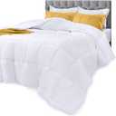 Utopia Bedding Comforters Full Size, All Season Duvet Insert, Down Alternative Box Stitched Bed Comforter with Corner Tabs, Machine Washable (White) (Full (Pack of 1))
