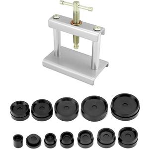 QWORK Watch Press Tool, Watch Back Press, Watch Press Set, Watch Back Case Closer with 12 Moulds