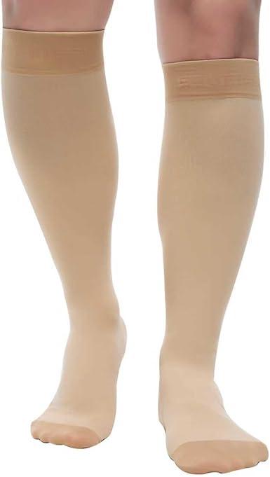 Compression Socks 8-15 mmHg - Support Hose Knee High Stockings Varicose Veins Compression Socks for Women& Men , Soothe Relief Circulation and Swelling L Compression Socks 8-15 mmHg - Support Hose Knee High Stockings Varicose Veins Compression Socks for Women& Men , Soothe Relief Circulation and Swelling L