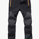 Gash Hao Mens Snow Ski Waterproof Softshell Snowboard Pants Outdoor Hiking Fleece Lined Zipper Bottom Leg 32x30