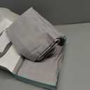 2 Pack Euro Pillow Shams 26x26  600 Thread Count 100% Organic Cotton Silver Square Pillow Covers with 2 Inch Flange, Soft & Smooth Premium Hotel-Quality Pillowcases Set of 2