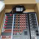 FULUODE 6 Channel Mixer Audio Console, CT-60S Professional Music Mixer DJ Mixing Board with Reverb Bluetooth MP3 Player 48V Phantom Power Supply USB Recording for Studio Karaoke Live Performance