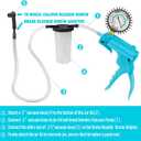 DURATECH 2 in 1 Brake Bleeder Kit, Brake Fluid Bleeder Kit with Handheld Vacuum Pump, for Automotive, Organized in Portable Case
