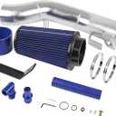 Cold Air Intake Kit for 2003-2007 Ford 6.0L F-250 F-350 Powerstroke Diesel 6.0L (Silver)