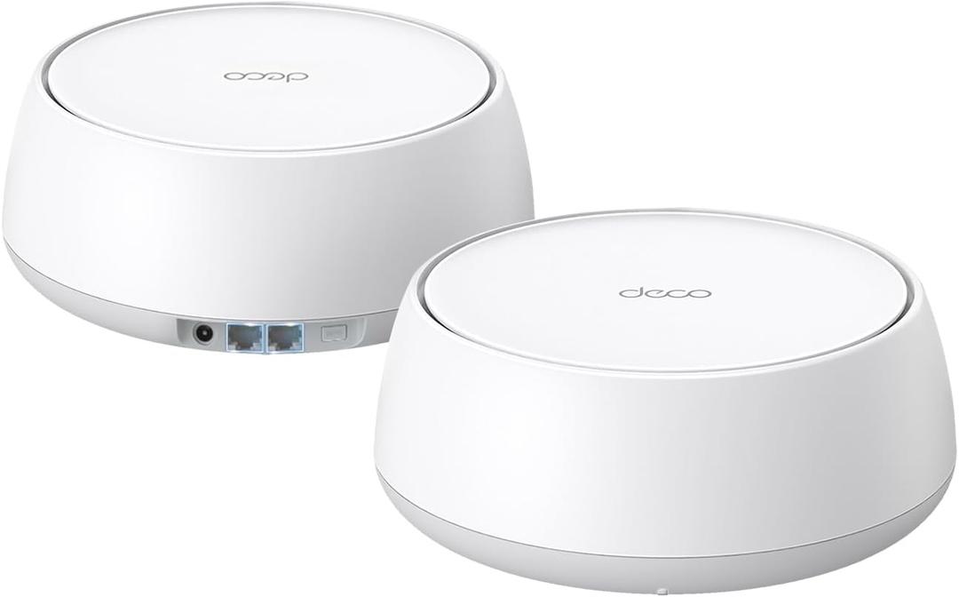 TP-Link Deco 7 BE25 Dual-Band BE5000 WiFi 7 Mesh Wi-Fi System | 4-Stream 5 Gbps, 240 Mhz Channels | Covers up to 4,600 Sq.Ft | 2X 2.5G Ports Wired Backhaul | VPN,MLO, AI-Roaming, HomeShield, 2-Pack