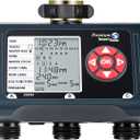 DEWENWILS Sprinkler Timer 3 Zone, Water Timer with 4 Programmable Procedures, Hose Faucet Watering with Automatic/Rain Delay/Manual Mode, Outdoor Irrigation Controller for Lawn, Garden
