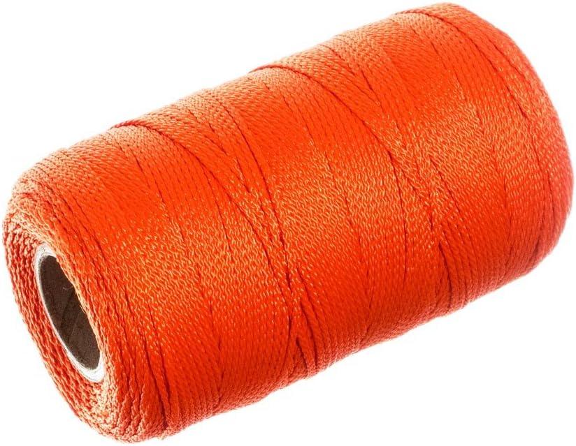 Twisted Nylon Mason Line (550 Feet, Orange) - Twine String