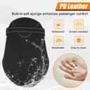 AUFER Motorcycle Rear Pillion Passenger Seat Cushion Pad with Foot Peg Mounts Compatible With For Yamaha Bolt XV950 XVS950 R-Spec 2014-2023 1TP-F47E0-T0-00