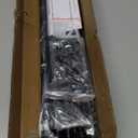 Standard Decorative Window Curtain Rods 30 to 88 Inch,5/8 Inch Diameter Small Curtain Rod Set, Heavy Duty Drapery Rods with Brackets Black