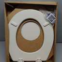 Bemis 500EC Durable Wood Toilet Seat with Easy Clean Hinges, Made in USA, Round, Biscuit