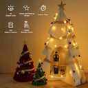 Brightown Star String Lights Battery Operated - 17 ft 50 LED Star Fairy String Lights with Remote and Timer, 8 Modes Waterproof for Bedroom Tent Loft Bed Patio Party Wedding Decor, Warm White