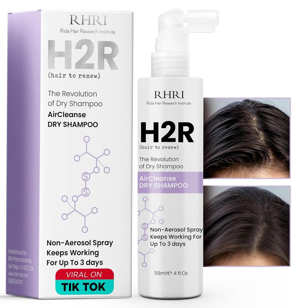 Dry Shampoo for Instant Oil Absorption & Freshness | Best for All Hair Types, Ideal for On-the-Go, Post Workout, Travel | Non-Aerosol, Vitamin Enriched, Clarifying Formula | 4 fl.oz